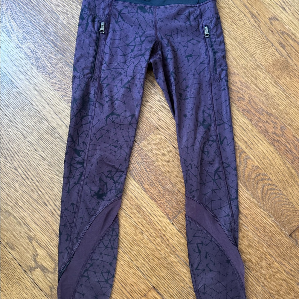 Lululemon Athletica Purple Geometric Leggings